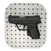 Hammy3DPrints Mount for Taurus PT 709 - Pegboard/Skadis/etc. | Pistol Holder Storage Rack (Facing Right, Secure Wall Pegboard) view 1