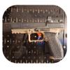 Hammy3DPrints Mount for Canik TP9 / Mete/Rival - Pegboard/Skadis/etc. | Pistol Holder Storage Rack (Facing Right, Heavyweight Diamond Plate Steel) view 4