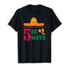 5 de Mayo Fiesta Tacos Nacho Mexican Sombrero Maracas T-Shirt view 1