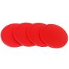 LOXGO 5Pcs Home Air Hockey Replacement Pucks Plastic Round Hockey Pucks Heavy Hockey Tables Pucks for Adult and Kids Heavy Hockey Tables Pucks, White view 3