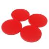 LOXGO 5Pcs Home Air Hockey Replacement Pucks Plastic Round Hockey Pucks Heavy Hockey Tables Pucks for Adult and Kids Heavy Hockey Tables Pucks, White view 4