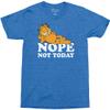 Changes Garfield Nope Not Today T-Shirt (XX-Large) Heather Blue view 1