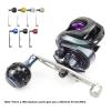 LOXGO Fishing Reel Handle Power Handle Baitcasting Alloys Knob Jigging Grip with Fitting Replacement Part for Low Profile Reel Aluminum Fishing Reel Handle Grip Replacement view 3