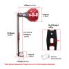 LOXGO Fishing Reel Handle Power Handle Baitcasting Alloys Knob Jigging Grip with Fitting Replacement Part for Low Profile Reel Aluminum Fishing Reel Handle Grip Replacement view 4
