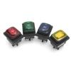 ZUC ON-Off-ON 6 Pins 16A 20A 125V 250V AC Car Boat Led Light Rocker Toggle Switch Latching Waterproof Three Positions (Color : Red, Size : 3 Position 6Pins) view 3