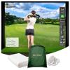 Durbles Golf Simulator Impact Screen - Premium Triple Layer Launch Monitor Projector With HD Visuals, Indoor Practice for Enclosure and Net, Hitting Screen With Grommets & Bungee Cords view 1