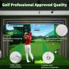 Durbles Golf Simulator Impact Screen - Premium Triple Layer Launch Monitor Projector With HD Visuals, Indoor Practice for Enclosure and Net, Hitting Screen With Grommets & Bungee Cords view 3