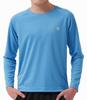 Boys Youth Long Sleeve Sun Shirts Size 10 Rashguard SPF UV Quick Dry Athletic Hiking Fishing Golf Workout Swim Water Beach Medium Blue view 2