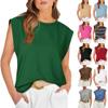 FKAEZZFR Round Neck Loose Short Sleeve t-Shirt Striped top Women's Tank top Coffee, X-Large view 2