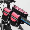 APKZLRES Bicycle Front Beam Bag 4-in-1 Waterproof Top Tube Hanging Bag 2024 New Saddle Bag Mountaineering Cycling, 5 inches, (Manager Recommended) Black view 3