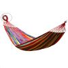 APKZLRES Hammock Camping Casual Canvas Thickened Duckbill Buckle Hammock Travel Goods Swing, 190*150 red red + rope + storage bag view 2