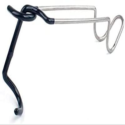 NineFit Basics Lantern Hook Lantern Hanger For Pole Stainless Steel Sturdy Easy Installation Non-slip 1-piece Set Camping Outdoor Setup Goods, Silver