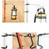 NineFit Basics Lantern Hook Lantern Hanger For Pole Stainless Steel Sturdy Easy Installation Non-slip 1-piece Set Camping Outdoor Setup Goods, Silver view 2