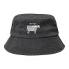 KLIUXBF Beef Cuts Animal Silhouette Cow Washed Denim Hat Vintage Fishing Cap Bucket Hats Summer Sunhat Men Women Tops view 1
