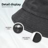 KLIUXBF Beef Cuts Animal Silhouette Cow Washed Denim Hat Vintage Fishing Cap Bucket Hats Summer Sunhat Men Women Tops view 3