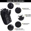 Molle Pouches for Men Tactical Belt Pouch EDC Utility Phone Bag for Backpack Plate Carrier Vest Duty Belt Accessories Gear Organizer Small Pouch (US-Black) view 4