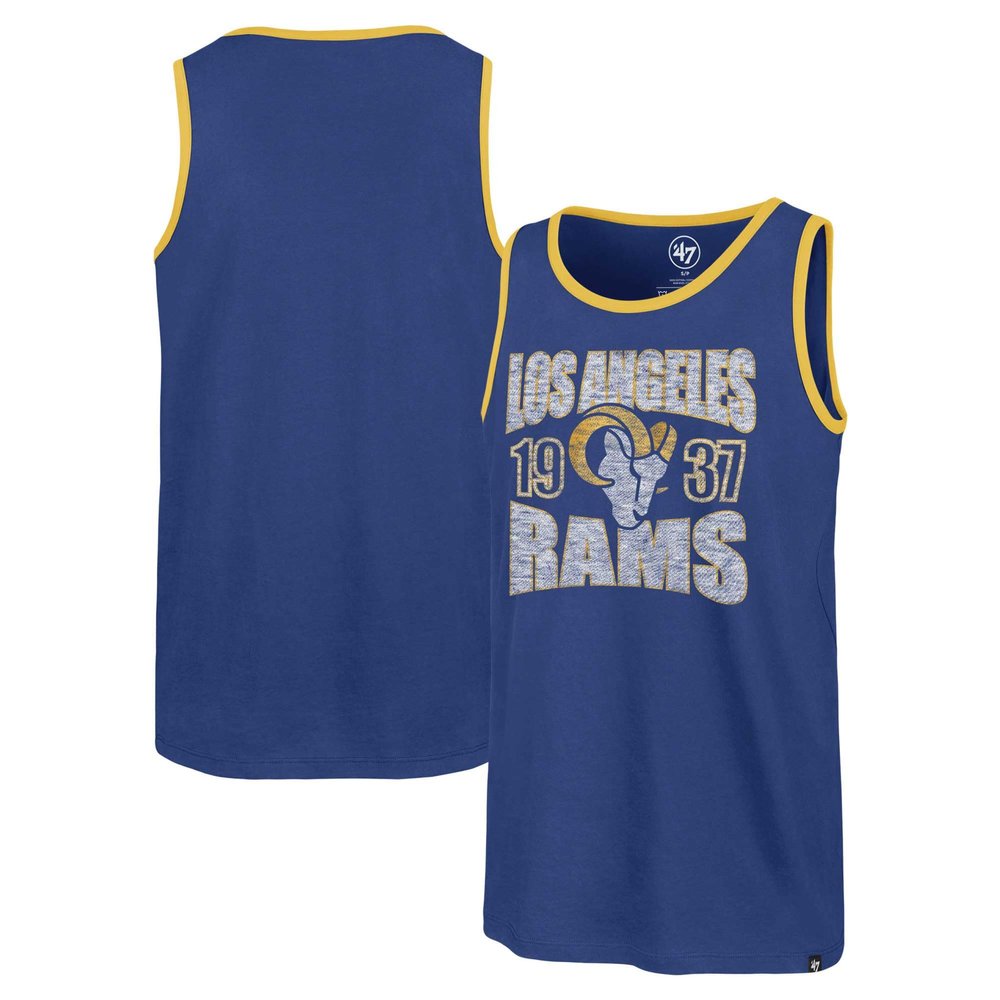 47 Men's Royal Los Angeles Rams Upload Franklin Tank Top