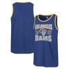 47 Men's Royal Los Angeles Rams Upload Franklin Tank Top view 1