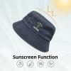 KLIUXBF I'm Not A Hugger Washed Denim Hat Vintage Cowboy Cap Bucket Hats Fashion Sunhat Men Women Tops view 4