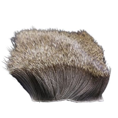 YJIUYUANQ Fly Tying Materials Natural Color Deer Hair Patch for muddlers Hoppers humpies Deer Body Fur Dry Tails Wings, 8x8cm, 1pc, As Show