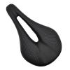 YS0911 Leather Carbon Fiber Seat Lightweight Hollow Seats Cycling Accessories Comfortable & Breathable Road Cycling Accessory Comfortable Cover, Black 143mm view 1