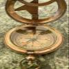 Generic Antique Pocket Sundial Vintage Compass New Push Button Full Brass/Compass for Kids/Kids for Hiking., Gold view 3