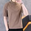 Men's Crewneck Sweater Short Sleeve Casual Solid Color Soft Thermal T-Shirts Lightweight Classic Pullover Sweaters (3X-Large,Khaki) view 3