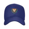 BASTU Cyprus Coat of arms Baseball Cap for Men Women Dad Hat Classic Adjustable Golf Hats Blue view 1