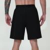 Shorts for Men Athletic Hiking Shorts with Pockets Elastic Waistband Summer Workout Gym Running Joggers Casual Shorts Black view 2