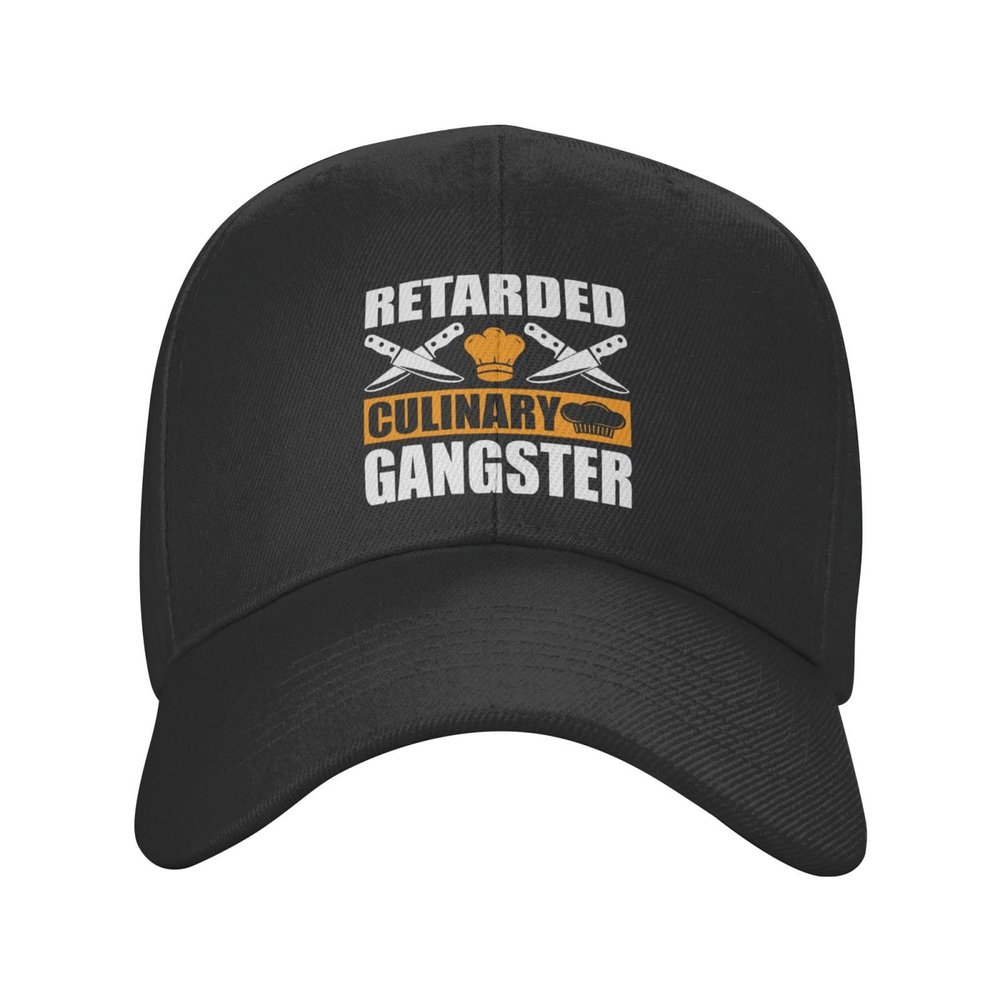 BASTU Retarded Culinary Gangster Baseball Cap for Men Women Dad Hat Classic Adjustable Golf Hats Black