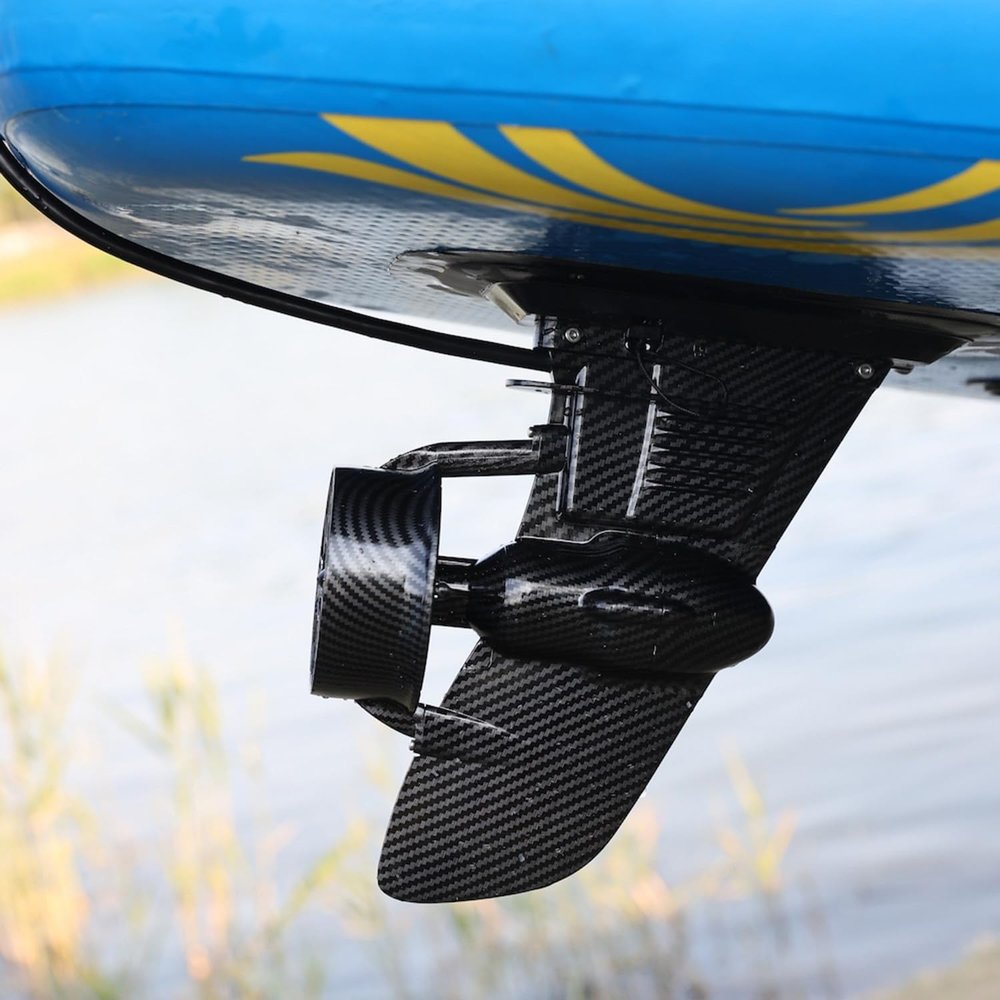 DOENUUB SUP Electric Fin Underwater, Portable Electric Motorized Fin Surfboard, 24V Thruster Electric Surfboard Fins Propeller, Jet Powered Surfboard Kit with Remote Control, Adjustable Speed