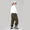 MINI PANDA Boys Stretch Pull On Jogger PantsTwill Chino Pants for Kids Olive Green view 3