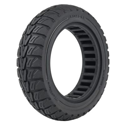 UFDIPLMY 9.5inch Solid Tire Compatible With NIU KQI3 Electric Scooter Honeycomb Tyre Shock Absorber Damping Durable Wheel 9.5x2.50-6.1 Rubber Tires (Color : Black)