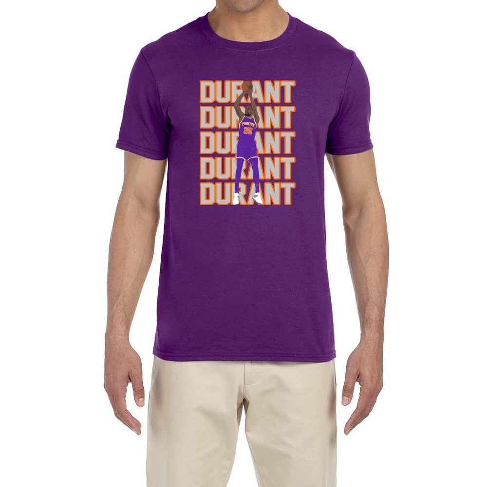 Purple Kevin Durant Text Pic T-Shirt Youth XL