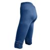 ZYXTIM Stretch Capris for WomenYoga Pants with Pockets for Women Capri Pants High Waist Flare Leggings Bootcut Workout Casual Dress Bootleg A-Blue view 4