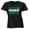 Past Time Shirts Black Derrick White Freakin Womens T-Shirt Adult XL view 1