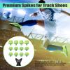 Aymzbd 12x Track Shoes Accessories Rugby Stable Non Slip M5 Football Boot Soccer for Competition Athletic Sneakers, Green view 3