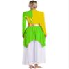 Jowowha Womens Lyrical Praise Dance Costume Sparkly Liturgical Worship Church Robe Tunic Dancewear Green Small view 2