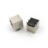 100Pcs Double USB Type A Female Black Solder Jacks Connector PCB Socket USB-A Type 90 Degrees 8pins view 4