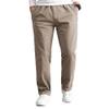 WZIKAI Mens Cargo Pants,Elastic Waist Sweatpants for Men Casual Long Trousers Light Jogger Pants Light Coffee S view 2