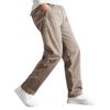 WZIKAI Mens Cargo Pants,Elastic Waist Sweatpants for Men Casual Long Trousers Light Jogger Pants Light Coffee S view 3