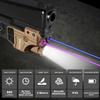 Blue Purple Laser Beams with 800 Lumens Flashlight for Pistols, 3 in1 Laser Light Combo, Tactical USB Rechargeable Laser Sight, Strobe & Steady Flashlight for Picatinny Rail view 2