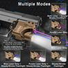 Blue Purple Laser Beams with 800 Lumens Flashlight for Pistols, 3 in1 Laser Light Combo, Tactical USB Rechargeable Laser Sight, Strobe & Steady Flashlight for Picatinny Rail view 3