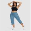 ISEEGZ Hiking Capris for Women with Pockets Lightweight Quick Dry Cargo Capri Travel Pants Women Casual Women's Capris view 3