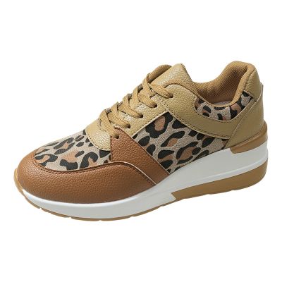 NineFit Basics Chunky Platform Sneakers for Women,High Heeld Wedge Sneakers for Women,Fashion Sneakers For Women 2024,Ladies Casual Shoes Slip On Breathable Walking Lightweight Tennis Shoes, 6.5, Khaki