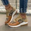 NineFit Basics Chunky Platform Sneakers for Women,High Heeld Wedge Sneakers for Women,Fashion Sneakers For Women 2024,Ladies Casual Shoes Slip On Breathable Walking Lightweight Tennis Shoes, 6.5, Khaki view 2