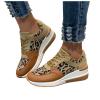 NineFit Basics Chunky Platform Sneakers for Women,High Heeld Wedge Sneakers for Women,Fashion Sneakers For Women 2024,Ladies Casual Shoes Slip On Breathable Walking Lightweight Tennis Shoes, 6.5, Khaki view 3