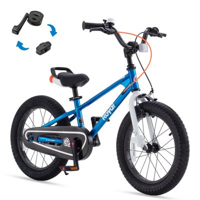 RoyalBaby EZ Kids Bike, 16 Inch Wheel Bicycle with Quick Release Crank for Beginners Easy Learn Biking, Boys Girls Ages 4-7 Years, Royal Blue