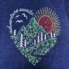 Adventure Awaits Shirt for Women Funny Mountain Road Graphic Kindness Heart Printed Tee Top Hiking Outdoor Workout Tops, Blue XXL view 4