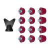 Amagogo 12x Soccer Replacement Spikes Screw in 7mm 10mm Professional Football Shoe Spikes Rugby for Indoor Outdoor Sports, Dark red view 1